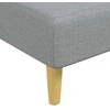 L formos sofa-lova, šviesiai pilka, 279x140x70cm, audinys