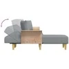 L formos sofa-lova, šviesiai pilka, 279x140x70cm, audinys