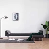 L formos sofa-lova, tamsiai pilkos spalvos, poliesteris
