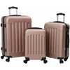 Lagaminas 3 vnt. Rožinė aukso 50 x 31 x 78 cm ABS plastikas