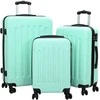 Lagaminas 3 pcs Mėtų žalia 50 x 31 x 78 cm ABS plastikas