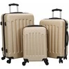 Lagaminas 3 pcs šampano 50 x 31 x 78 cm ABS plastikas