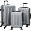Lagaminas 3 pcs Sidabro 50 x 31 x 78 cm ABS plastikas