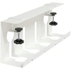 Laidų tvarkymo dėžutė po stalu 2 pcs Balta 43 x 10 x 15 cm