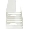 Laidų tvarkymo dėžutė po stalu 2 vnt. Balta 43 x 10 x 10 cm