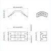 Laikiklis 12 Cinkuota 106 x 55 x 1,5mm Plienas