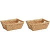 Laikymo krepšiai 2 pcs Natūrali 38 x 28 x 15 cm