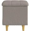 Laikymo osmanas su pagalve Taupe 40 x 40 x 45 cm audinys