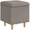 Laikymo osmanas su pagalve Taupe 40 x 40 x 45 cm audinys