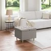 Laikymo osmanas su pagalve Taupe 60 x 60 x 45 cm audinys