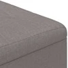 Laikymo osmanas su pagalve Taupe 60 x 60 x 45 cm audinys