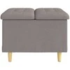 Laikymo osmanas su pagalve Taupe 60 x 60 x 45 cm audinys