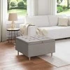 Laikymo osmanas su pagalve Taupe 80 x 80 x 45 cm audinys