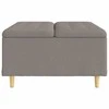 Laikymo osmanas su pagalve Taupe 80 x 80 x 45 cm audinys