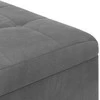 Laikymo osmanas Tamsiai pilka 80 x 80 x 45 cm Aksomas