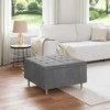 Laikymo osmanas Tamsiai pilka 80 x 80 x 45 cm Aksomas