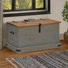 laikymo skrynia HALDEN pilka 91x48x47 cm medžio masyvo pušis