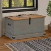laikymo skrynia HALDEN pilka 91x48x47 cm medžio masyvo pušis