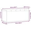 laikymo suolas Sena mediena 102x42x45 cm Inžinerinė mediena