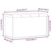 laikymo suolas Sena mediena 82x42x45 cm Inžinierinė mediena