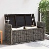 Laikymo suolas GENDT Juoda plauna 110 x 40 x 50 cm Ratanas