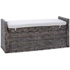 Laikymo suolas GENDT Juoda plauna 110 x 40 x 50 cm Ratanas