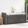 Laikymo suolas GENDT Juoda plauna 110 x 40 x 50 cm Ratanas
