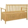 Laikymo suolas su saugykla 120 x 63 x 84 cm Solu Acacija