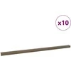 Laiptų profiliai 10 pcs Ruda 67 x 3 x 2 cm Aliuminis