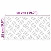 Laiptų danga Stačiakampio 2 pcs Sidabro 50 x 25 cm Aliuminis
