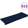 Laiptų kilimėliai, 15vnt., mėlyni 65x21x4cm perforuoti adatomis