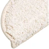 Laiptų kilimėliai, 20 vnt., 56x17x3 cm, balti, pusapvaliai
