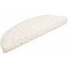 Laiptų kilimėliai, 20 vnt., 56x17x3 cm, balti, pusapvaliai