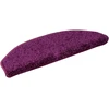 Laiptų kilimėliai, 20 vnt., 65x21x4 cm, violetiniai, pusapvaliai, dideli