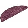 Laiptų kilimėliai, 30 vnt., 56x17x3 cm, tamsiai violetiniai, pusapvaliai