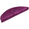 Laiptų kilimėliai, 30 vnt., 56x17x3 cm, violetiniai, pusapvaliai