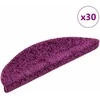 Laiptų kilimėliai, 30 vnt., 56x17x3 cm, violetiniai, pusapvaliai