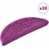 Laiptų kilimėliai, 30 vnt., 65x21x4 cm, violetiniai, pusapvaliai, dideli