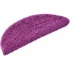 Laiptų kilimėliai, 30 vnt., 65x21x4 cm, violetiniai, pusapvaliai, dideli