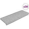 Laiptų kilimėliai Lipni Sisal-Look 30 vnt 65x21x4 cm Platina