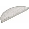 Laiptų kilimėliai Lipni Sisal-Look 30 vnt 56x17x3 cm Platina