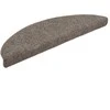 Laiptų kilimėliai, lipnūs, 20 vnt., 56x17x3 cm, smėlio spalvos, pusapvaliai