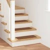 Slydimui atsparūs laiptų kilimėliai 15 pcs Geltona 60 x 25 cm