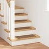 Slydimui atsparūs laiptų kilimėliai 15 pcs Geltona 60 x 25 cm