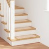 Slydimui atsparūs laiptų kilimėliai 15 pcs Kreminė 60 x 25 cm