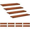 Laiptų pakopos 12 vnt. 110 x 30 x 2 cm Ruda Kietas bukas medis