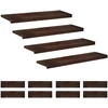 Laiptų pakopos 12 vnt. 90 x 30 x 2 cm Tamsiai rudas