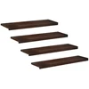 Laiptų pakopos 4 vnt. 100 x 25 x 2 cm Tamsiai rudas