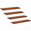 Laiptų pakopos 4 vnt. 120 x 25 x 2 cm Ruda Kietas bukas medis