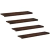 Laiptų pakopos 4 vnt. 120 x 25 x 2 cm Tamsiai rudas